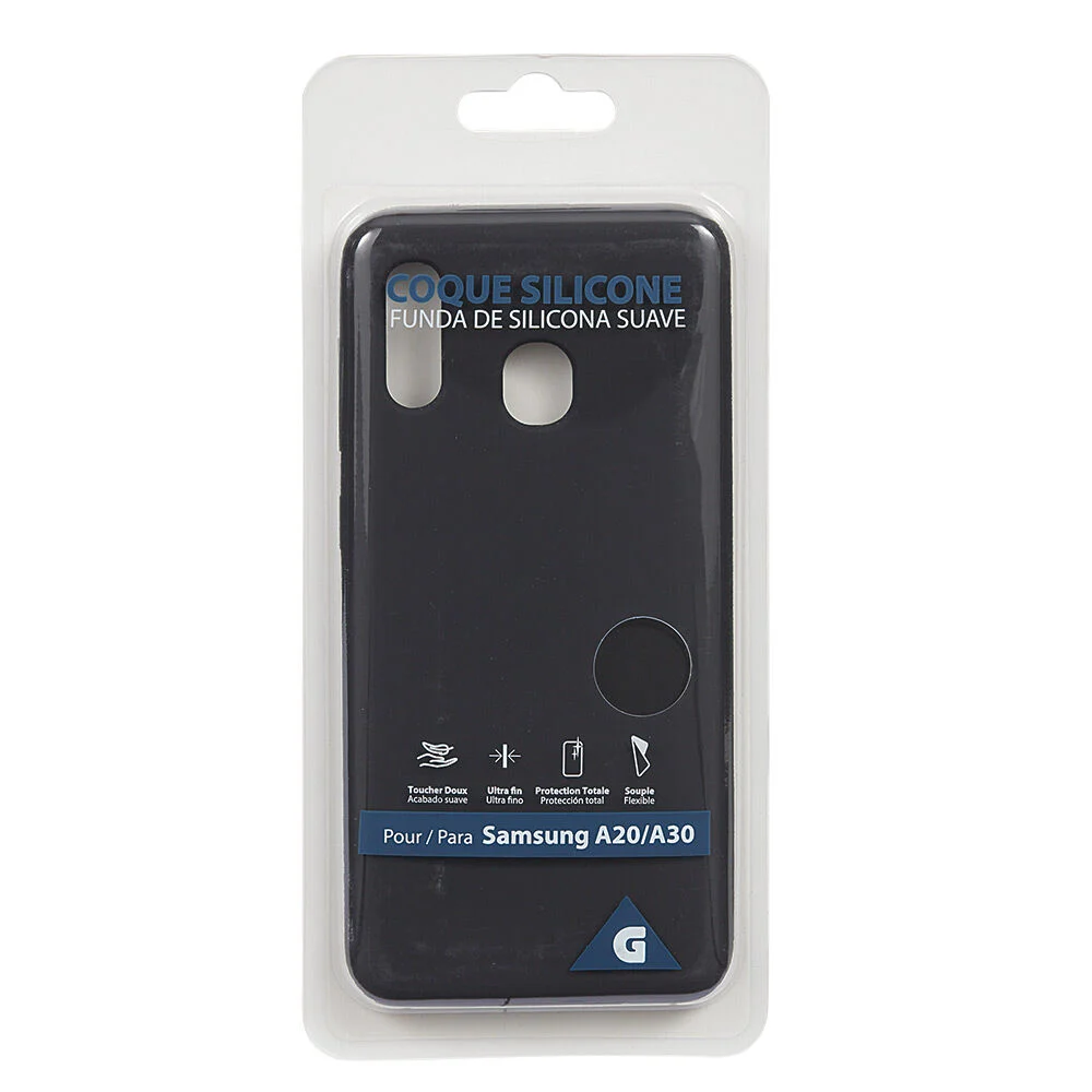 Coque en silicone Samsung A20 ou A30 noir