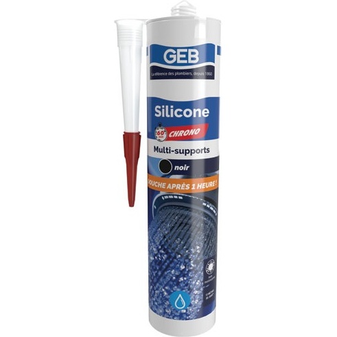 Mastic silicone 60mn chrono transparent cartouche 280ml