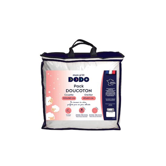 Pack doucoton couette + oreiller   100 x 140 cm   de               P'tit Dodo