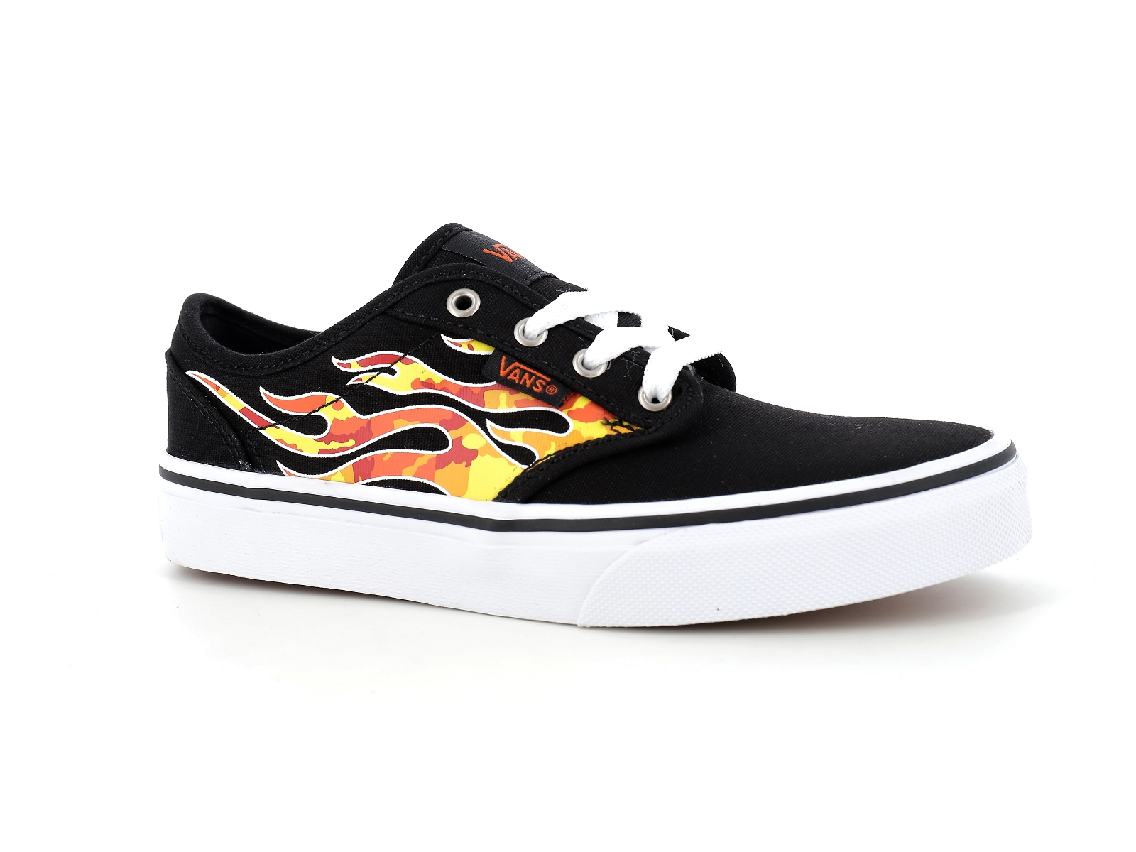 Vans-YT ATWOOD FLAME CAMO Matières combinées Noir Orange
