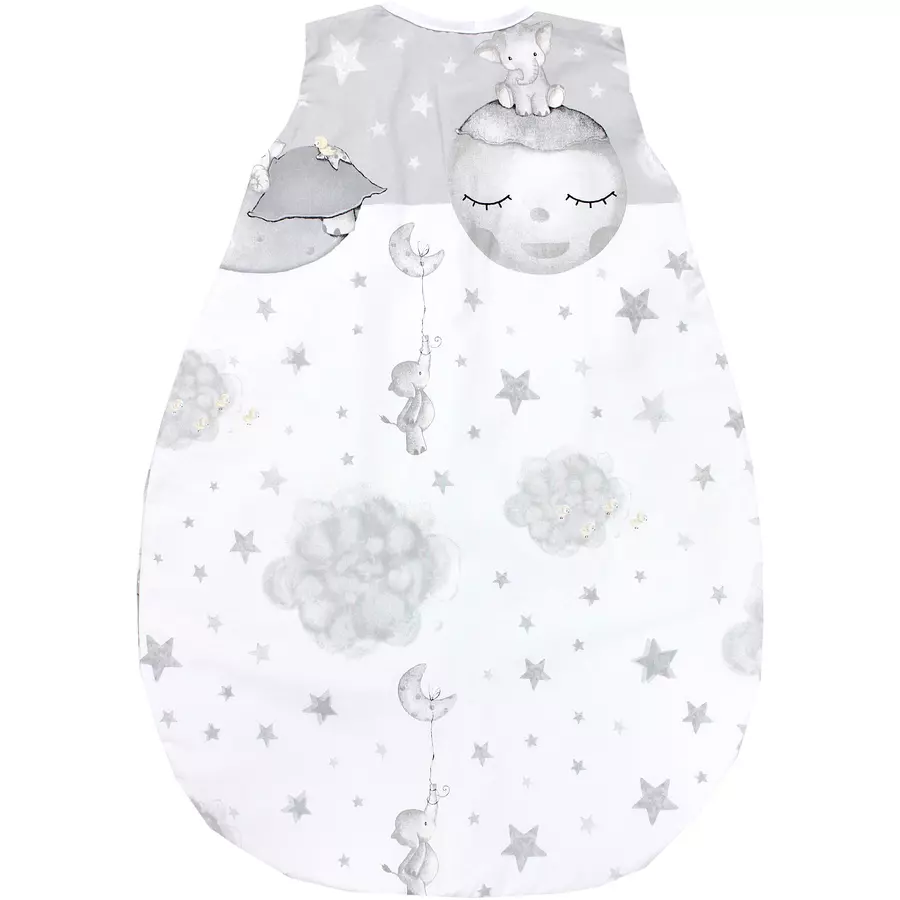 TupTam Baby Sommer Schlafsack Ärmellos Unwattiert hellgrau