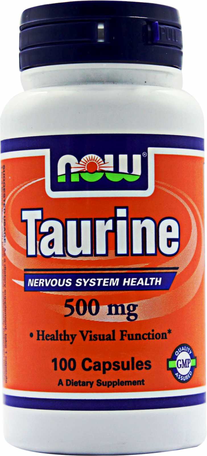 NOW Foods Taurina 500 mg 100 cápsulas