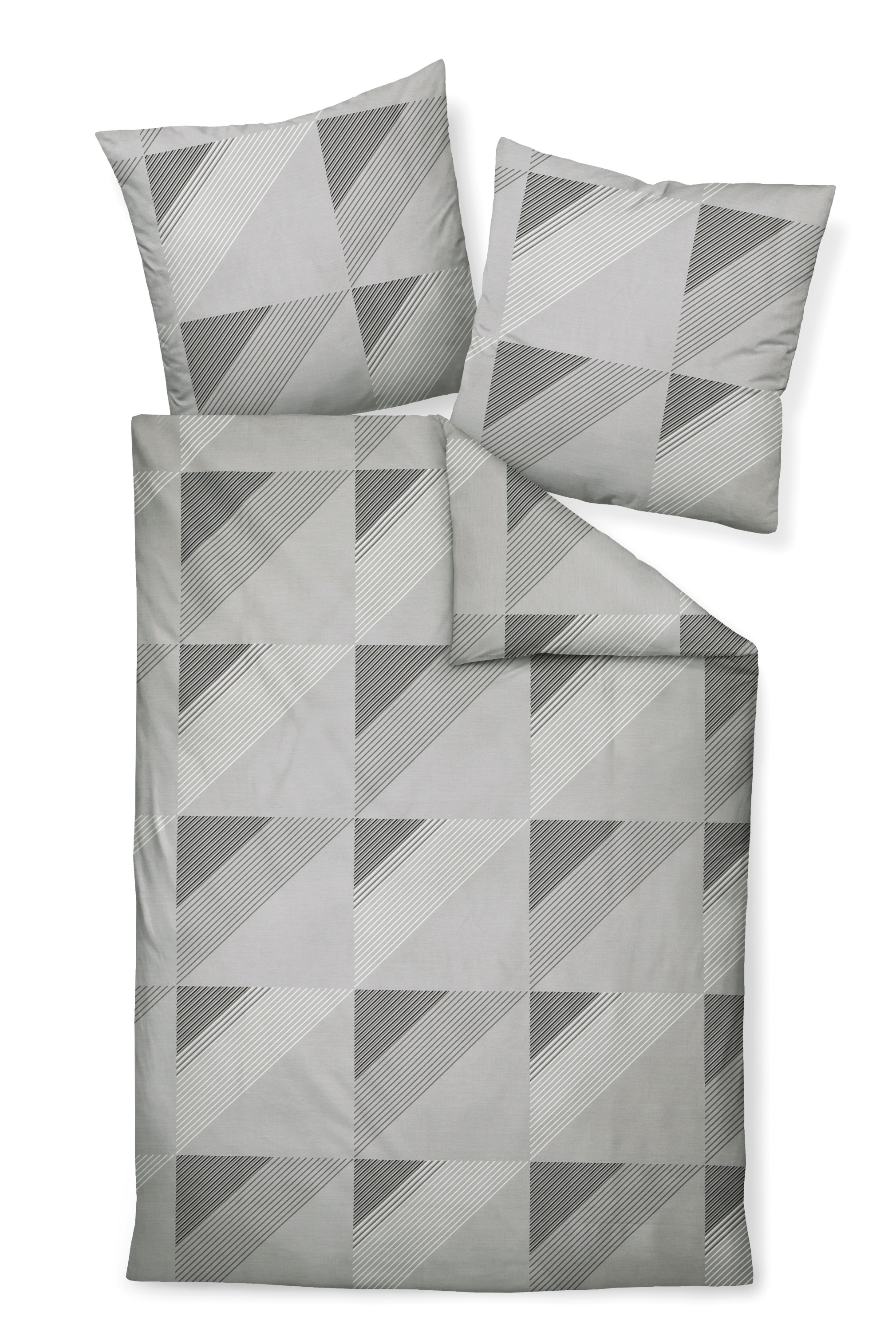Bettwäsche J. D. Mako-Satin 135x200 cm, mit 1 Kissen