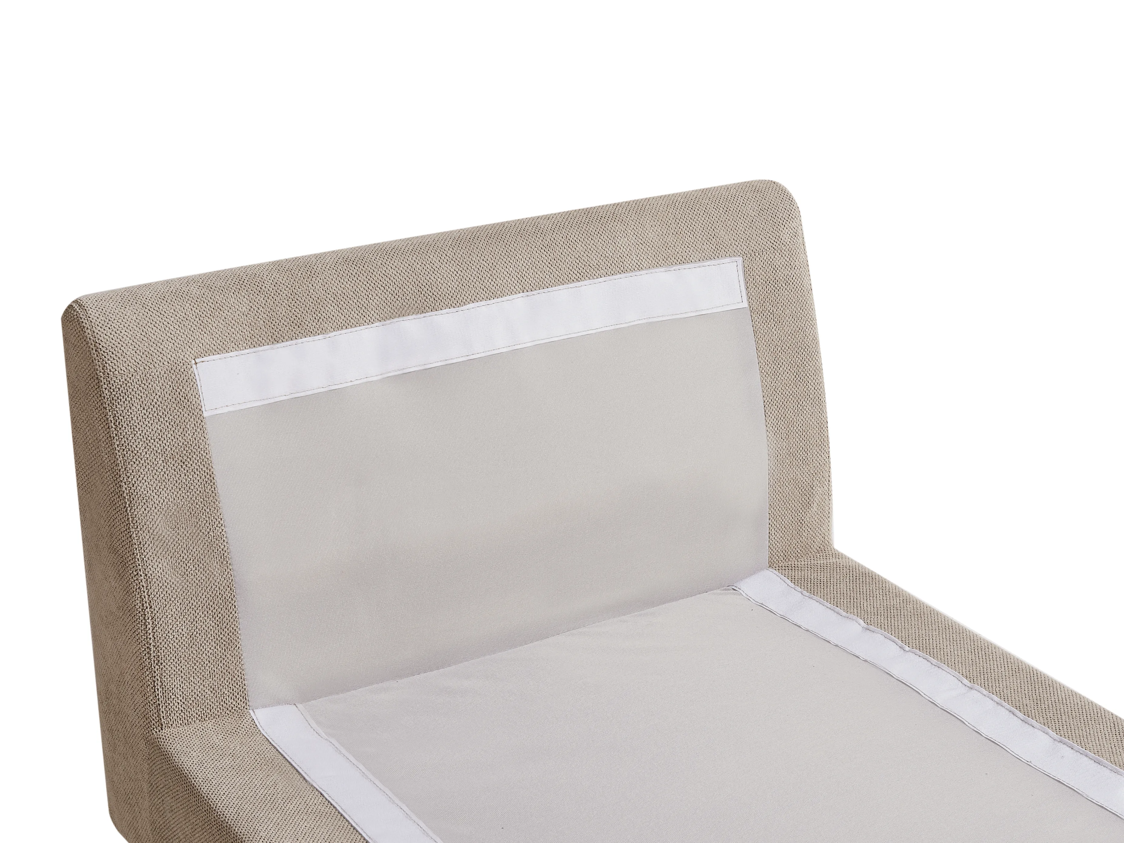 Chaise longue VIZILLE Stof Taupe