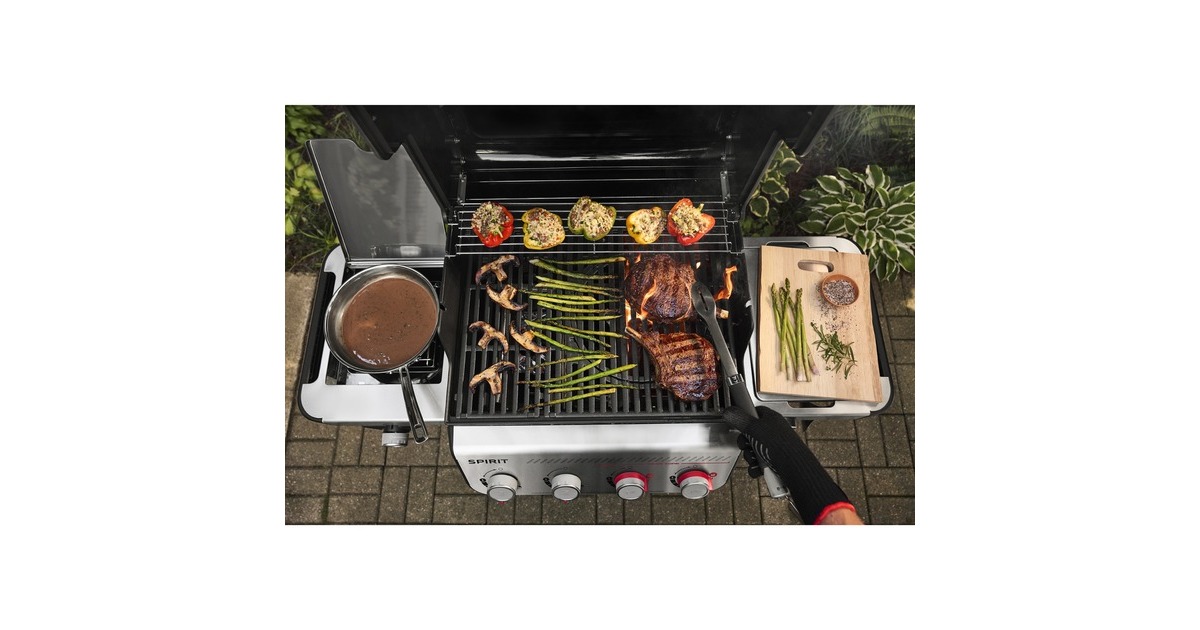 WeberSpirit EP-435 gasbarbecue  (Zwart, 4 branders met extra zijbrander)