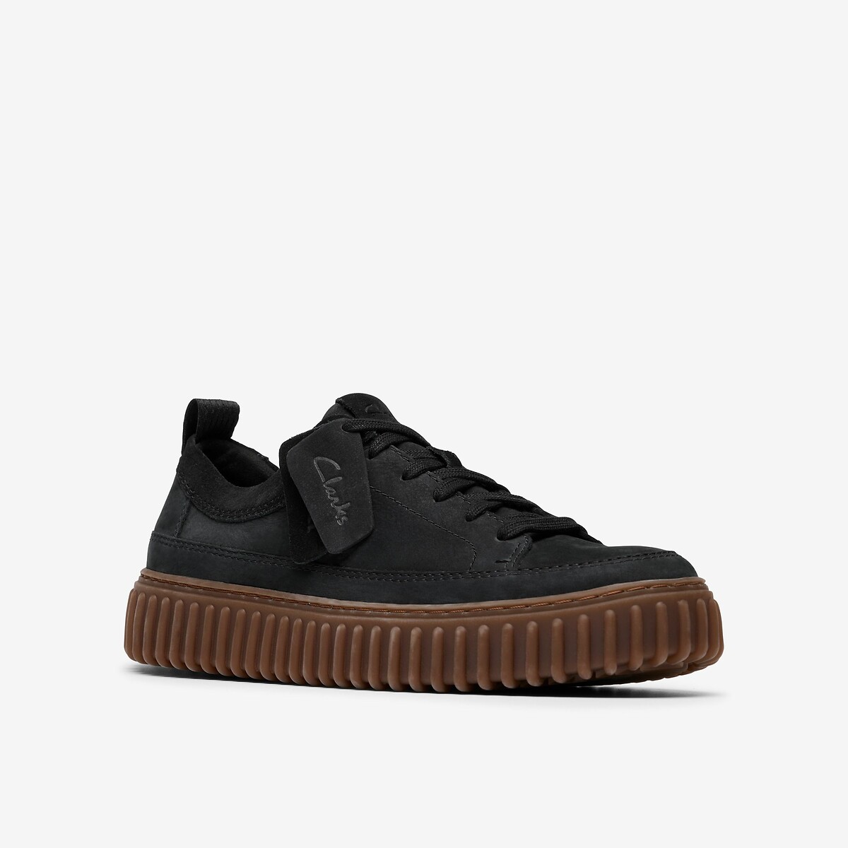 Sapatos de couro nobuck CLARKS Torhill Lace