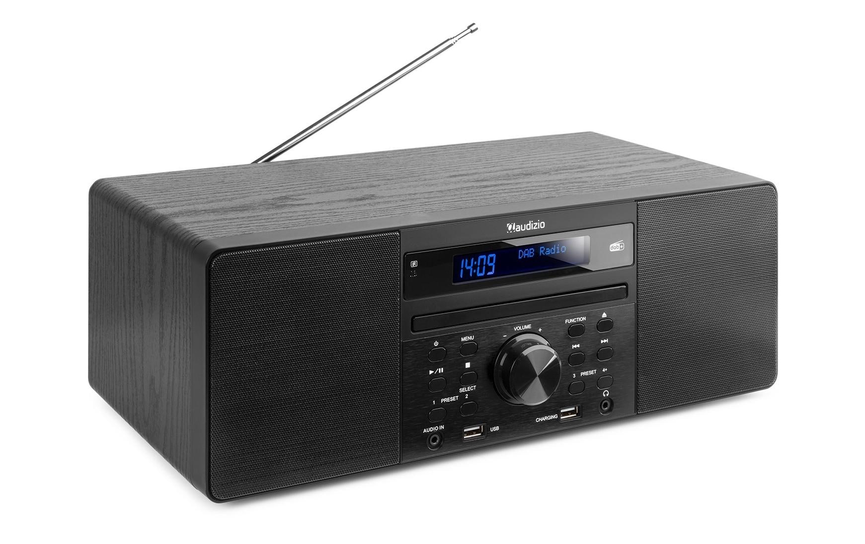 Radio/CD-Player Prato Schwarz<br>DAB+ Radio mit CD-Player