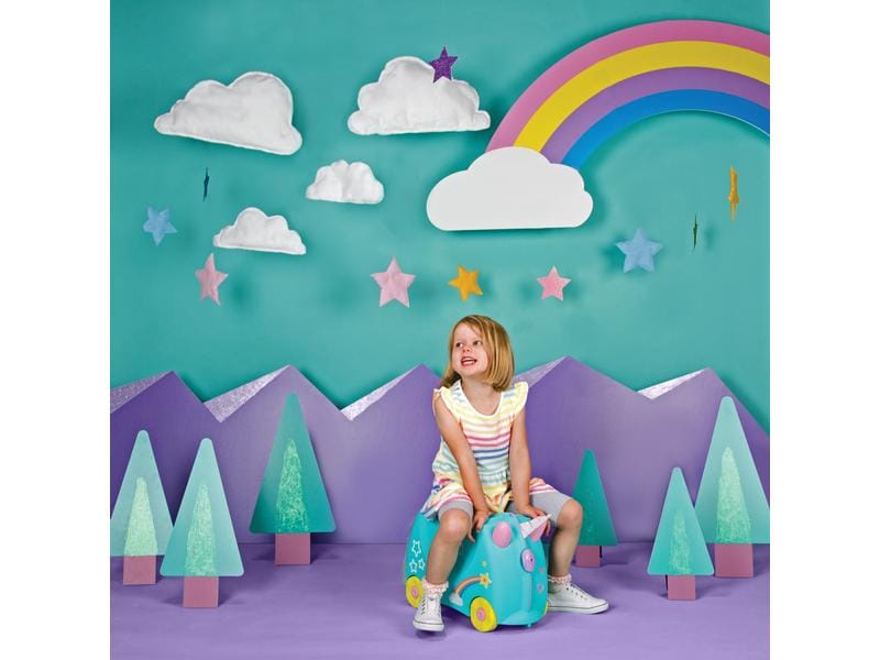 Trunki Reisetrolley Einhorn Una Türkis Reisekoffer für Kinder