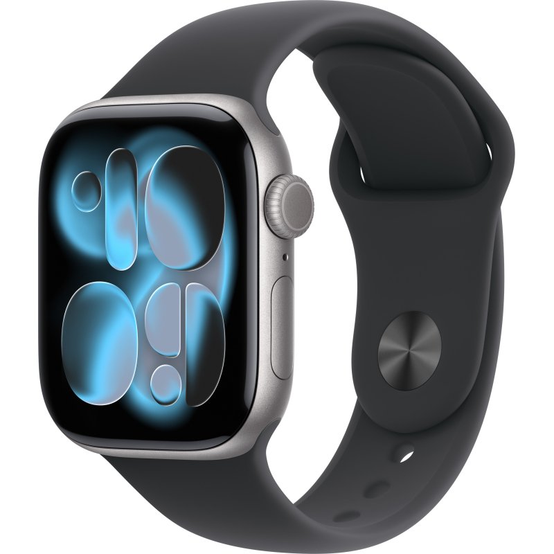 Apple Watch Series 11 OLED 42 mm Numérique 374 x 446 pixels Écran tactile Gris Wifi GPS (satellite)