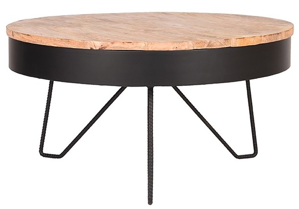 Salontafel zwart YS-22.080 Saran ⌀80  x H43 cm