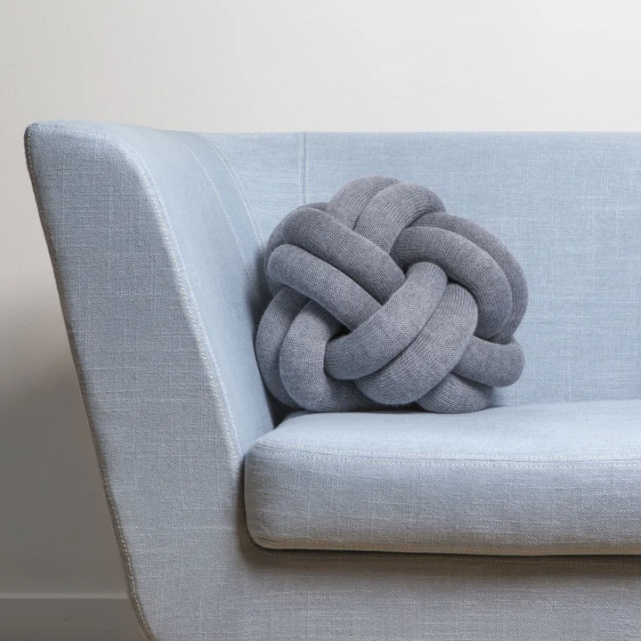 Design House Stockholm - Knot Kissen, navy