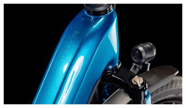 VTC Électrique Cube Kathmandu Hybrid EX 800 Easy Entry Shimano Cues 11V 800 Wh 700 mm Bleu Electric 2025