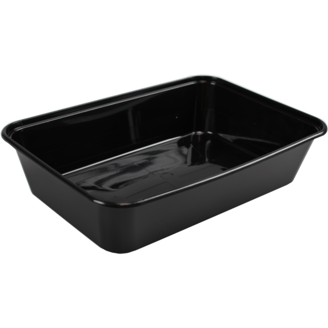 Bak, PP, 500ml, 172x120x35mm, zwart