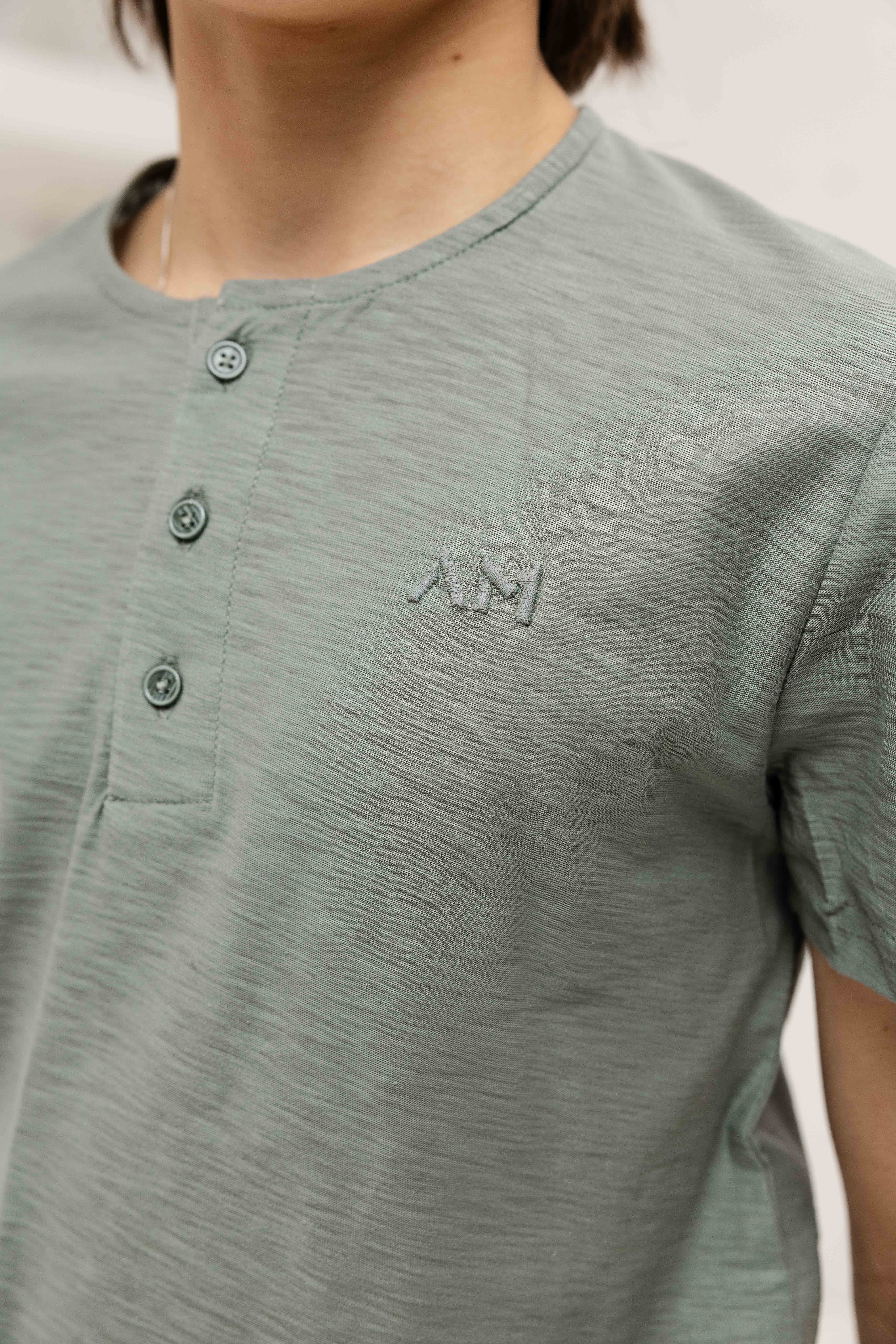 Antony Morato Marrakech Knoopjes T-Shirt Kids Groen