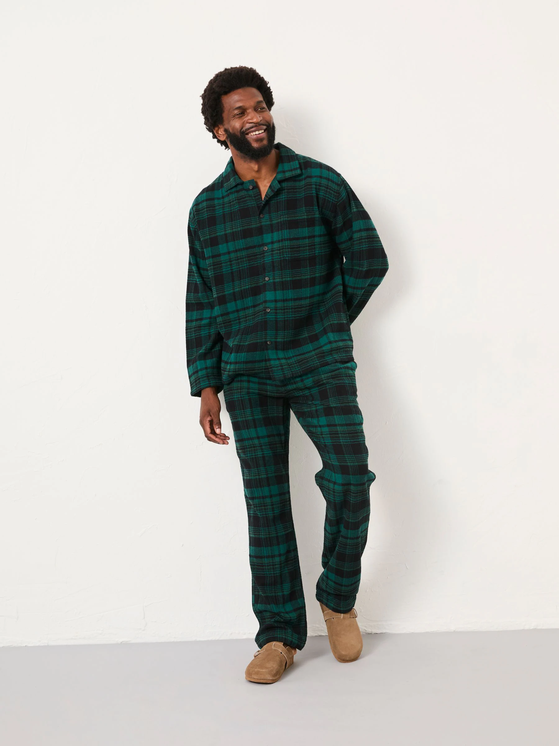 FatFace Check Pyjama Bottoms