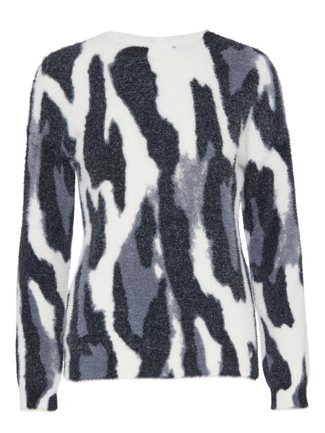 Pullover Flauschgarn Druck