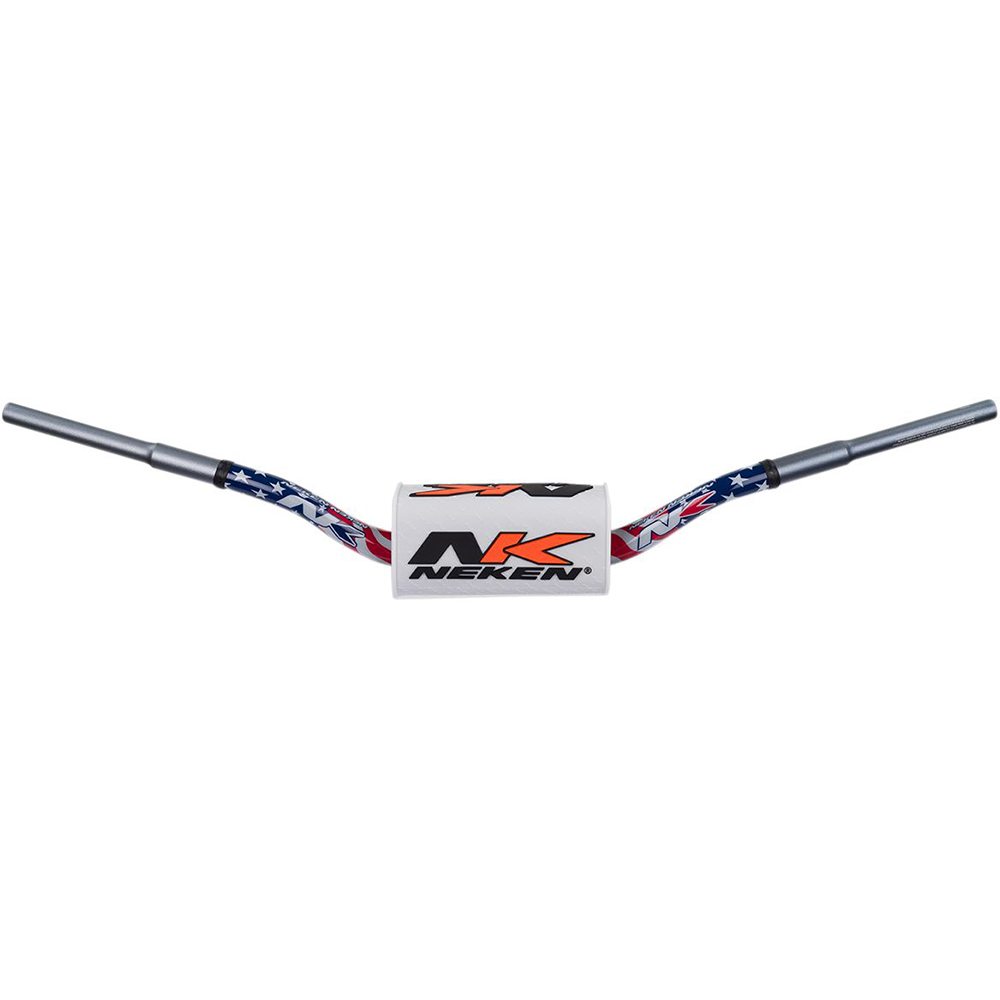 Neken - Guidon 133 - diamètre variable SFH design conique Blanc / Bleu / Rouge