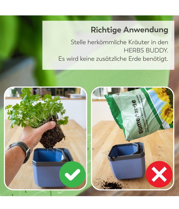 Gusta Garden Kräutertopf Herbs Buddy, ca.