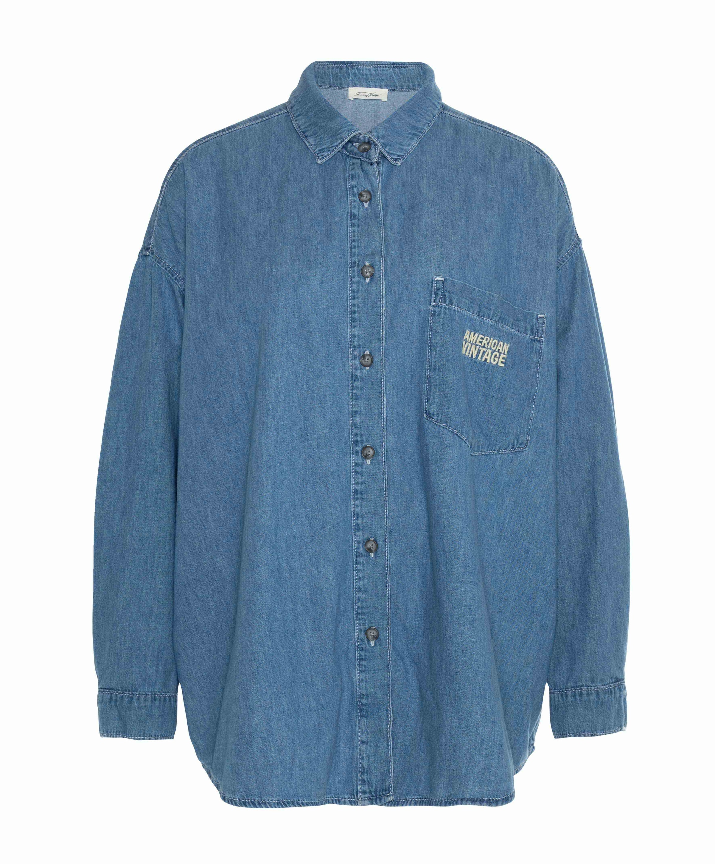 American Vintage Dames blouse blauw