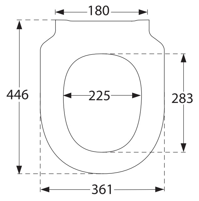 Villeroy & Boch Subway 3.0 toiletzitting wit glans