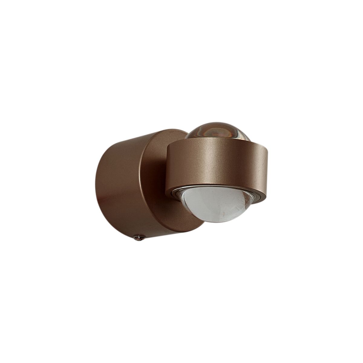 Design wandlamp donker brons incl. LED IP44 - Lens