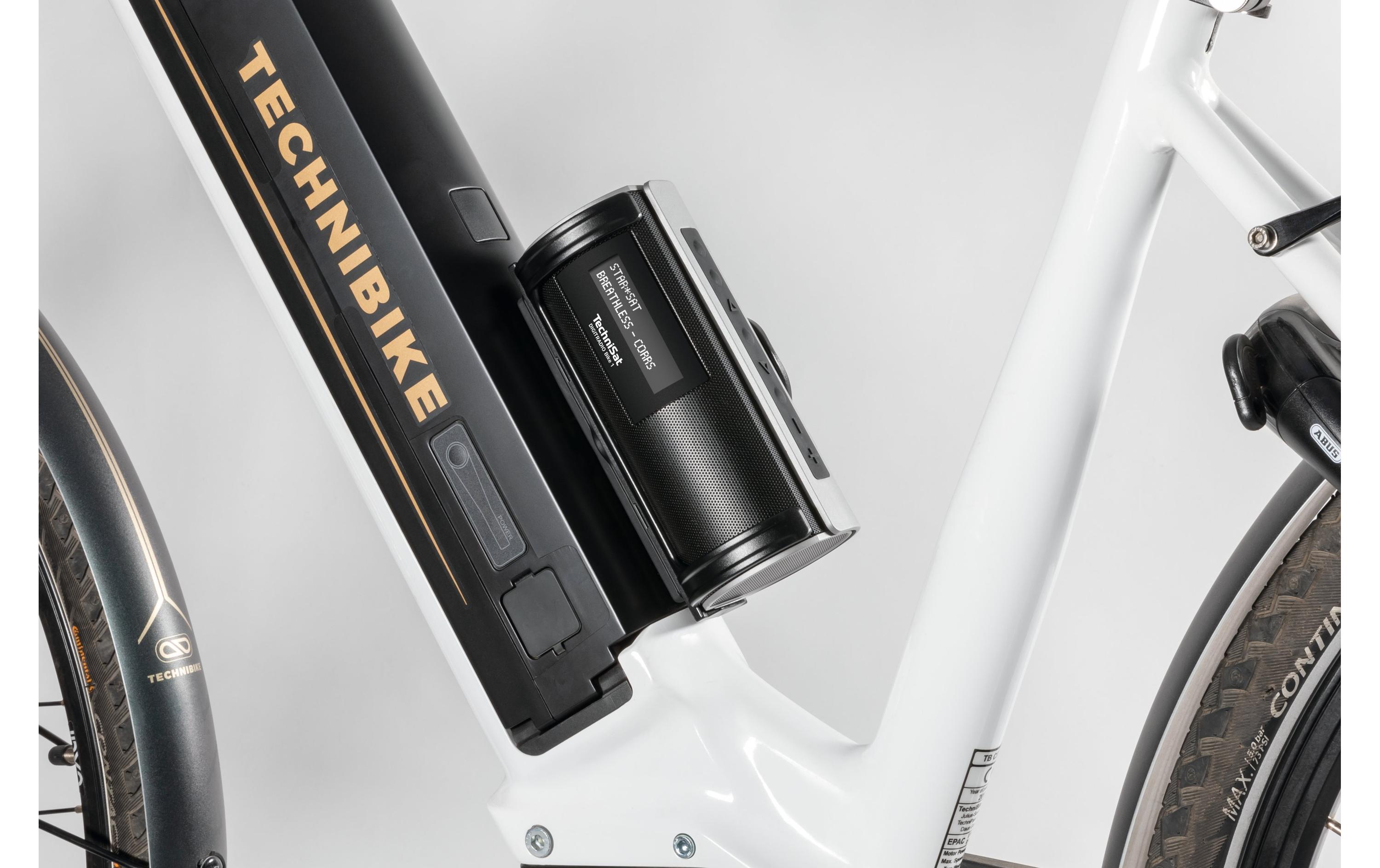 DigitRadio Bike 1 Schwarz<br>Mobiles DAB+/UKW-Radio für Fahrräder, mit Akku und Musikstreaming
