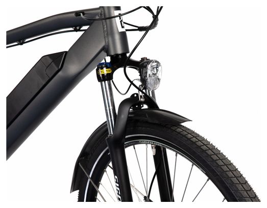VTC Électrique Bicyklet Joseph Shimano Altus 7V 417 Wh 700 mm Noir Gris