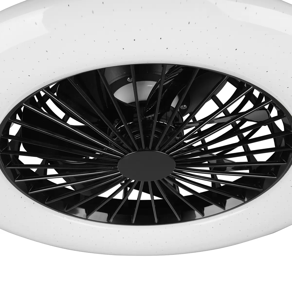Deckenleuchte mit Ventilator Stralsund Schwarz