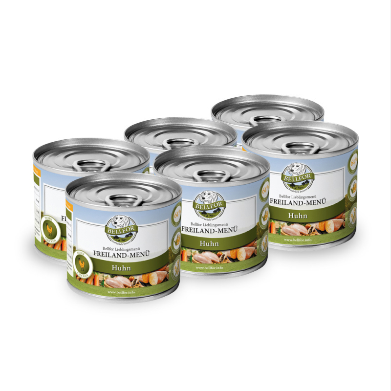 Nourriture humide au poulet - menu en plein air - freiland-menü - 6x200g