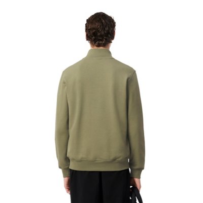 Sweatshirt zippé homme en coton LACOSTE