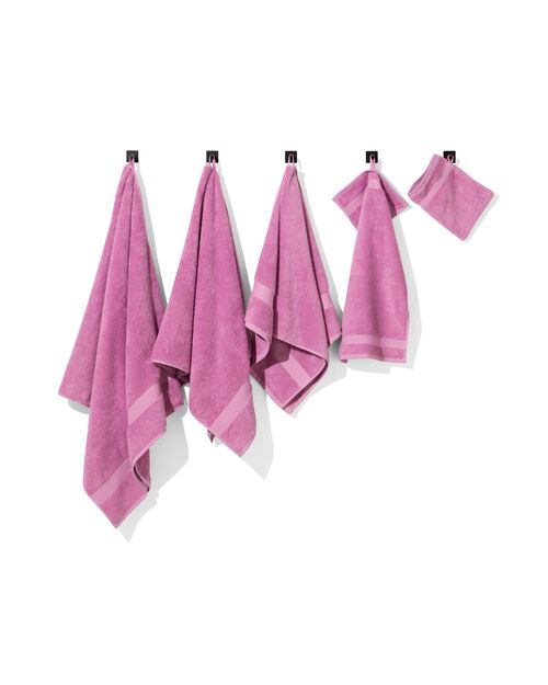 gant de toilette de qualité épaisse violet rose