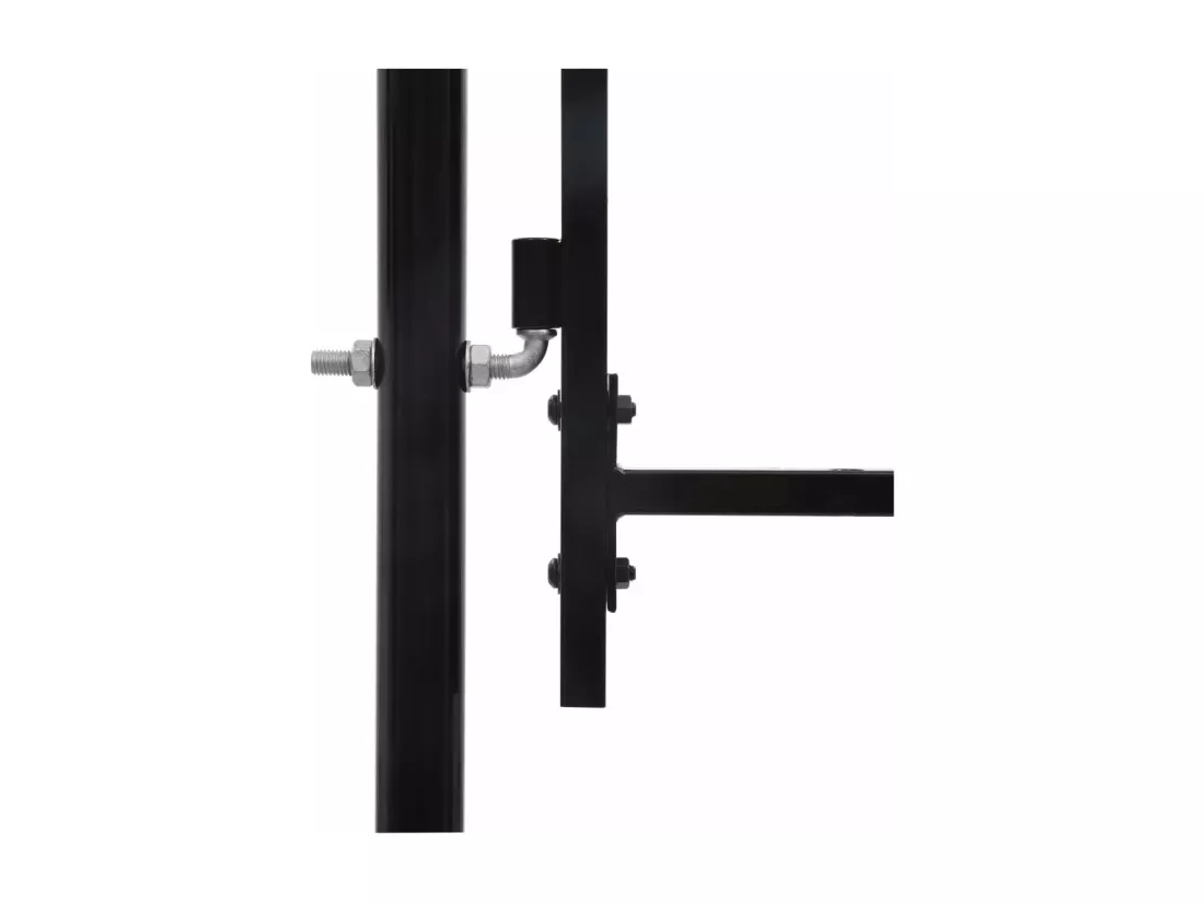 Double portail avec haut sous forme de lance 300 x 150 cm