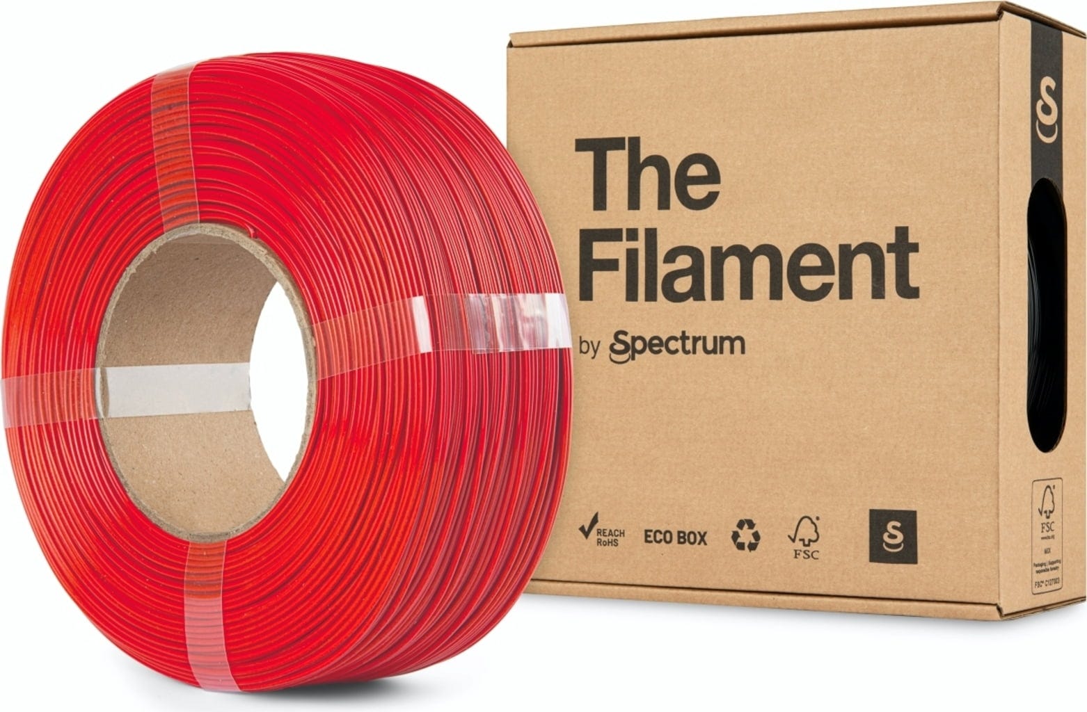 The Filament  ReFill PLA Technical Red, 1,75 mm / 1000 g    Zuverlässiges & kostengünstiges PLA ohne Spule in Technical Red