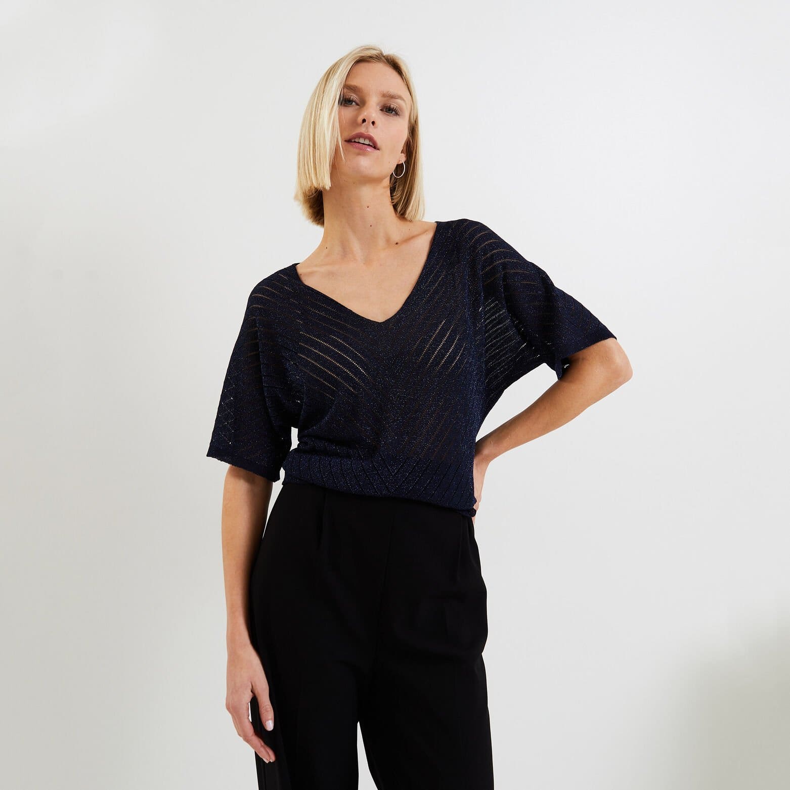 Pull chevrons femme