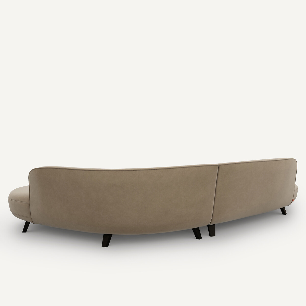 AM.PM<br>Sofá de canto em veludo, design Rosebury E.Gallina
