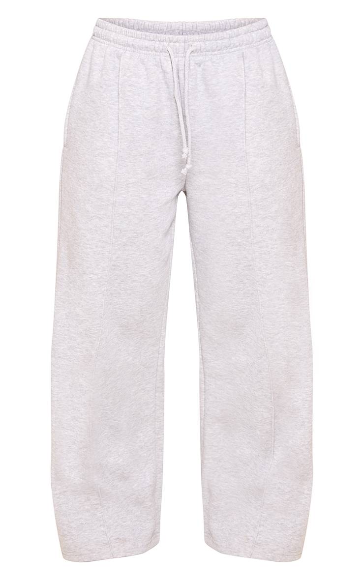 Gris Cendré Jogging Droit Petite À Cordon Et Plis Nervurés