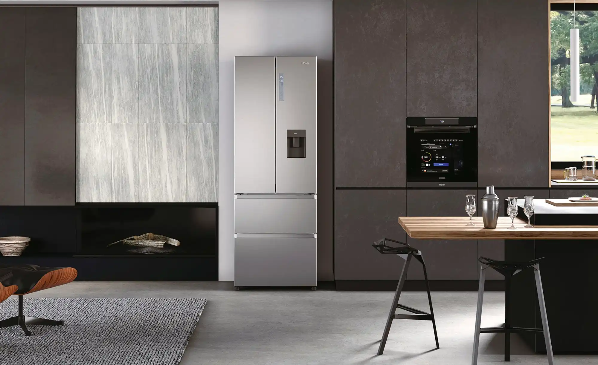 Haier Kühl-Gefrier-Kombination HFR7720DWMP