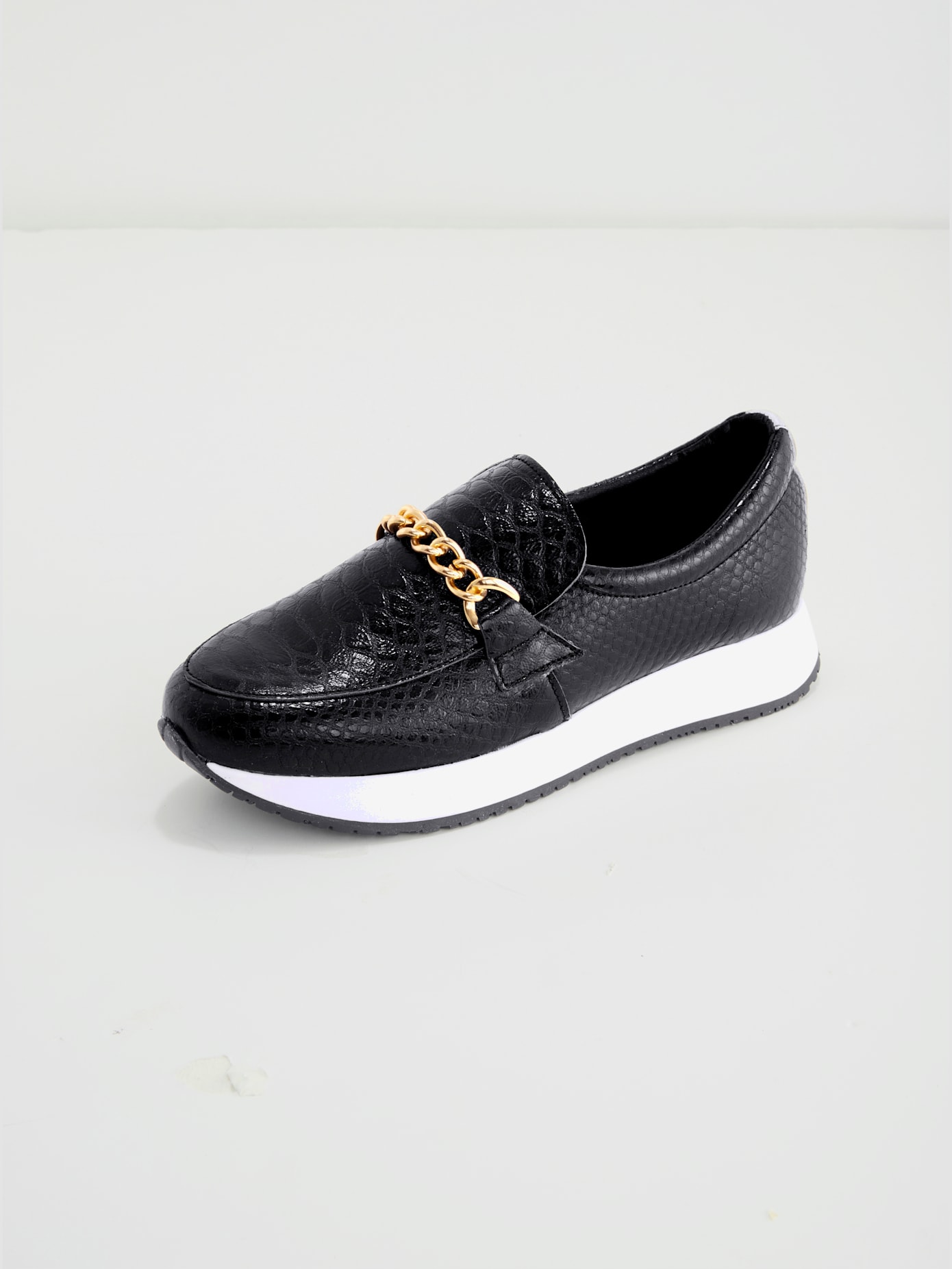 Trotteurs cuir de chèvre gaufré