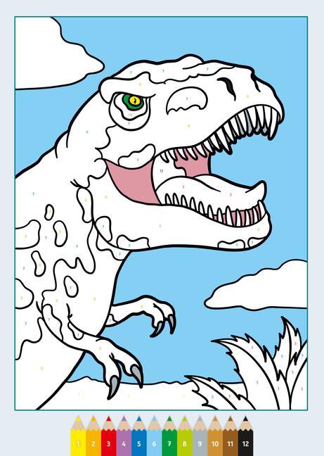 Ravensburger CreArt Malen nach Zahlen ab 5 Dinosaurier - 24 Motive