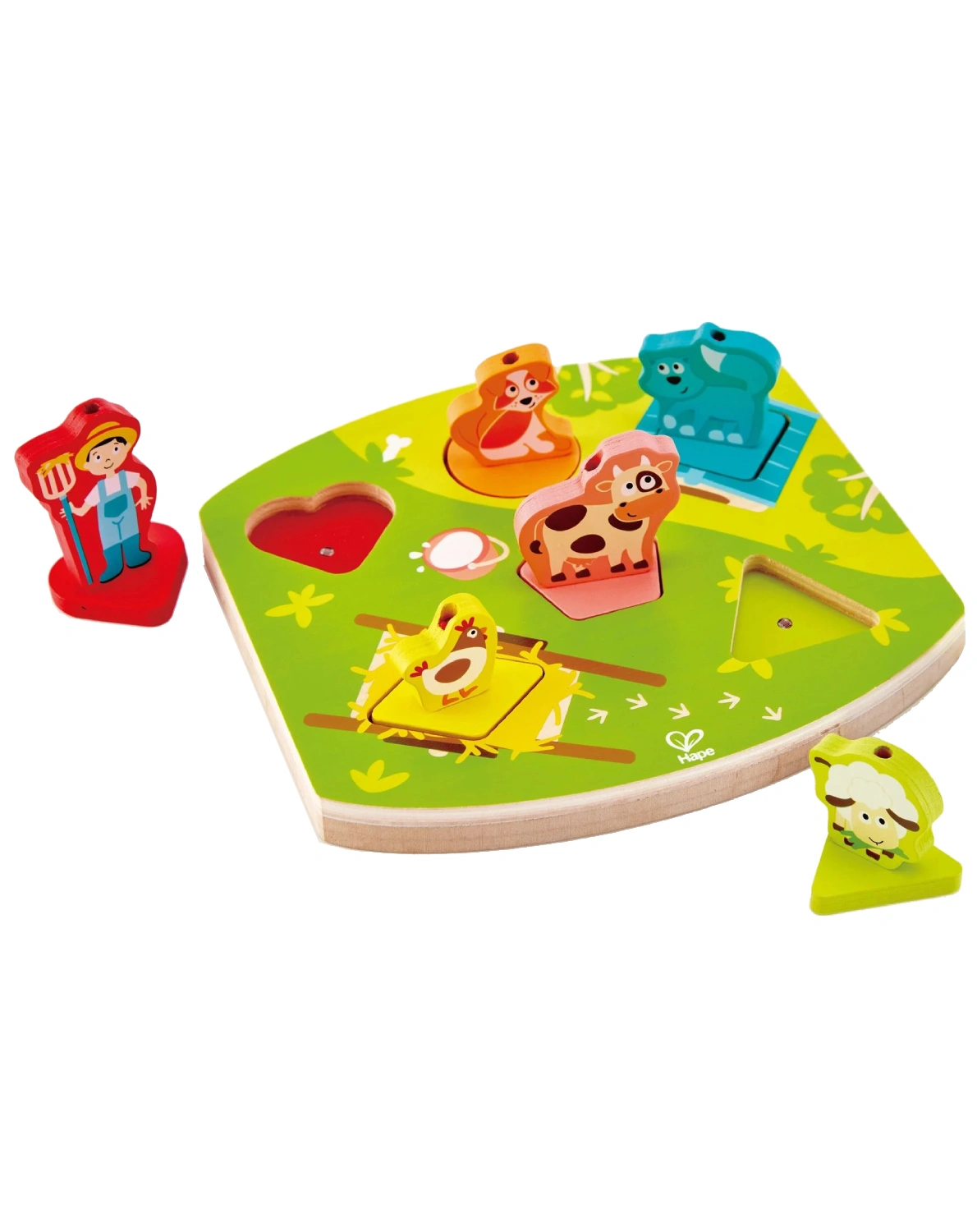 Geräusche-Puzzle BAUERNHOF 7-teilig