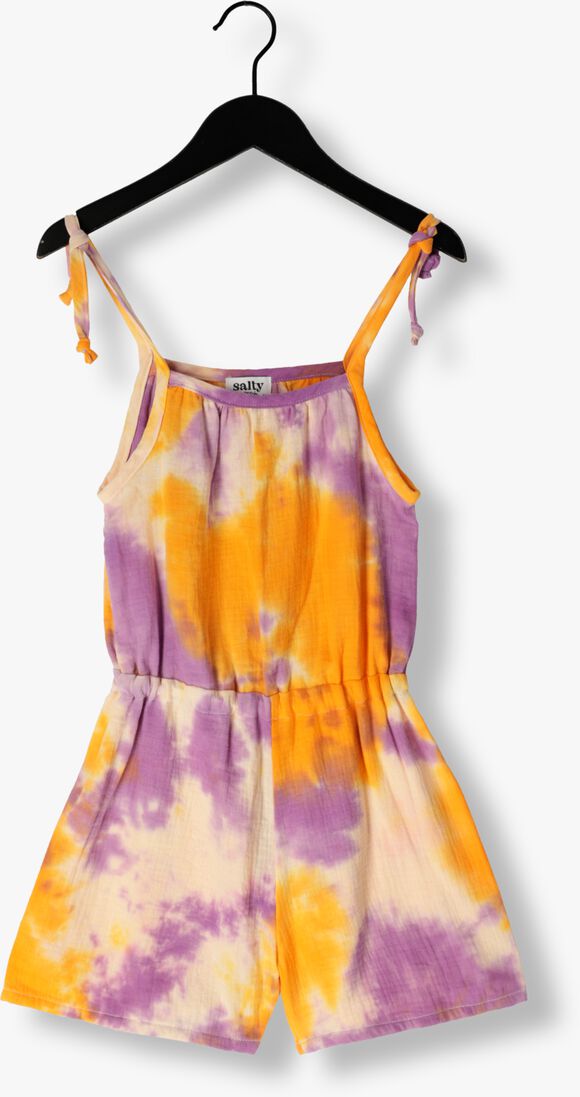 Salty Stitch oranje salty stitch jumpsuit jumpsuit - baby cotton tie dye