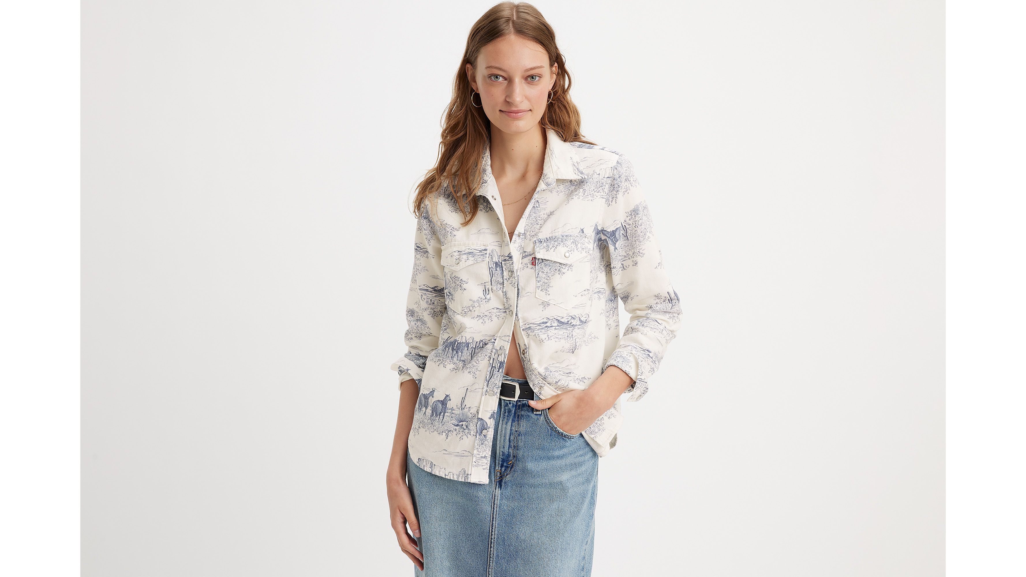 Chemise Western Iconic Lightweight - Western Toile Shirt - Multicolore