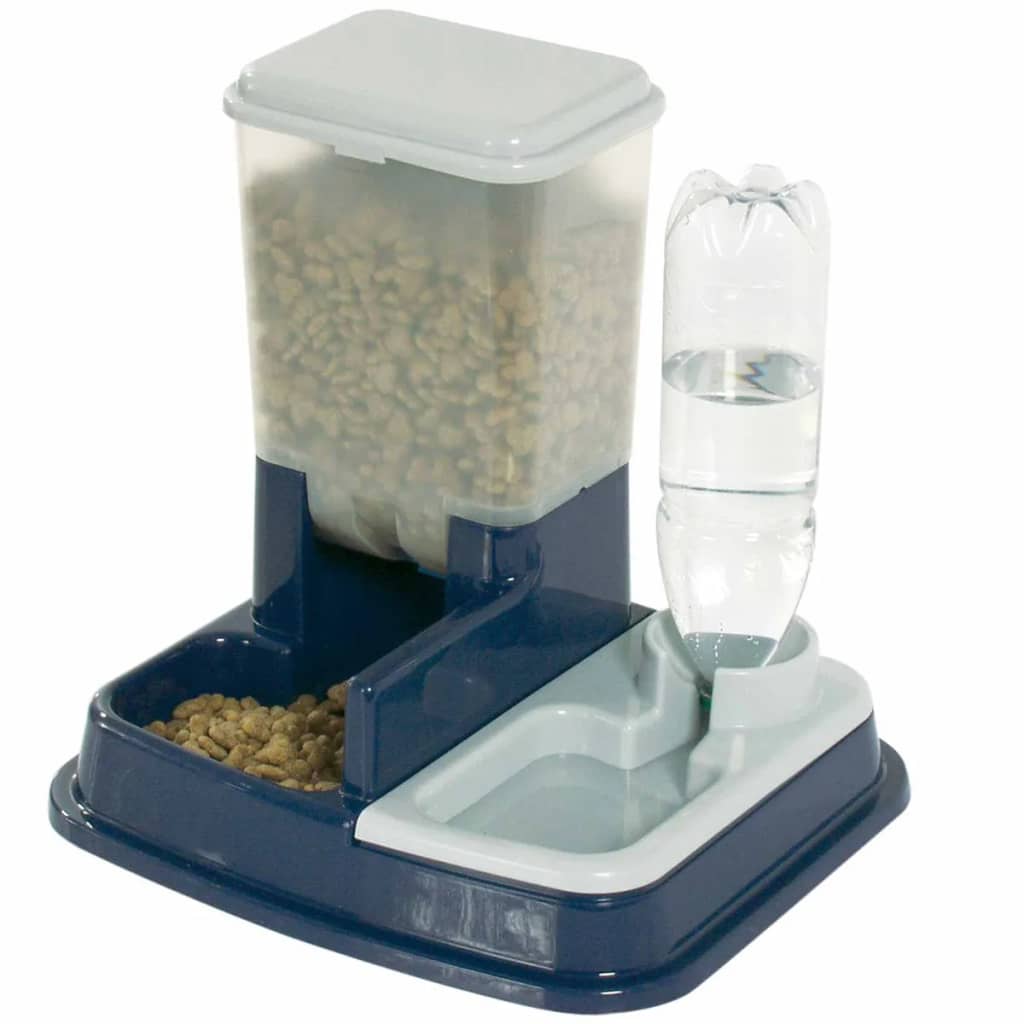 Dispensador de água e ração para animais de estimação FLAMINGO Duo Max, azul 5344046