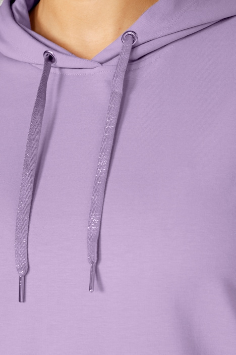Midi-Sweatkleid, Kapuze, Langarm
