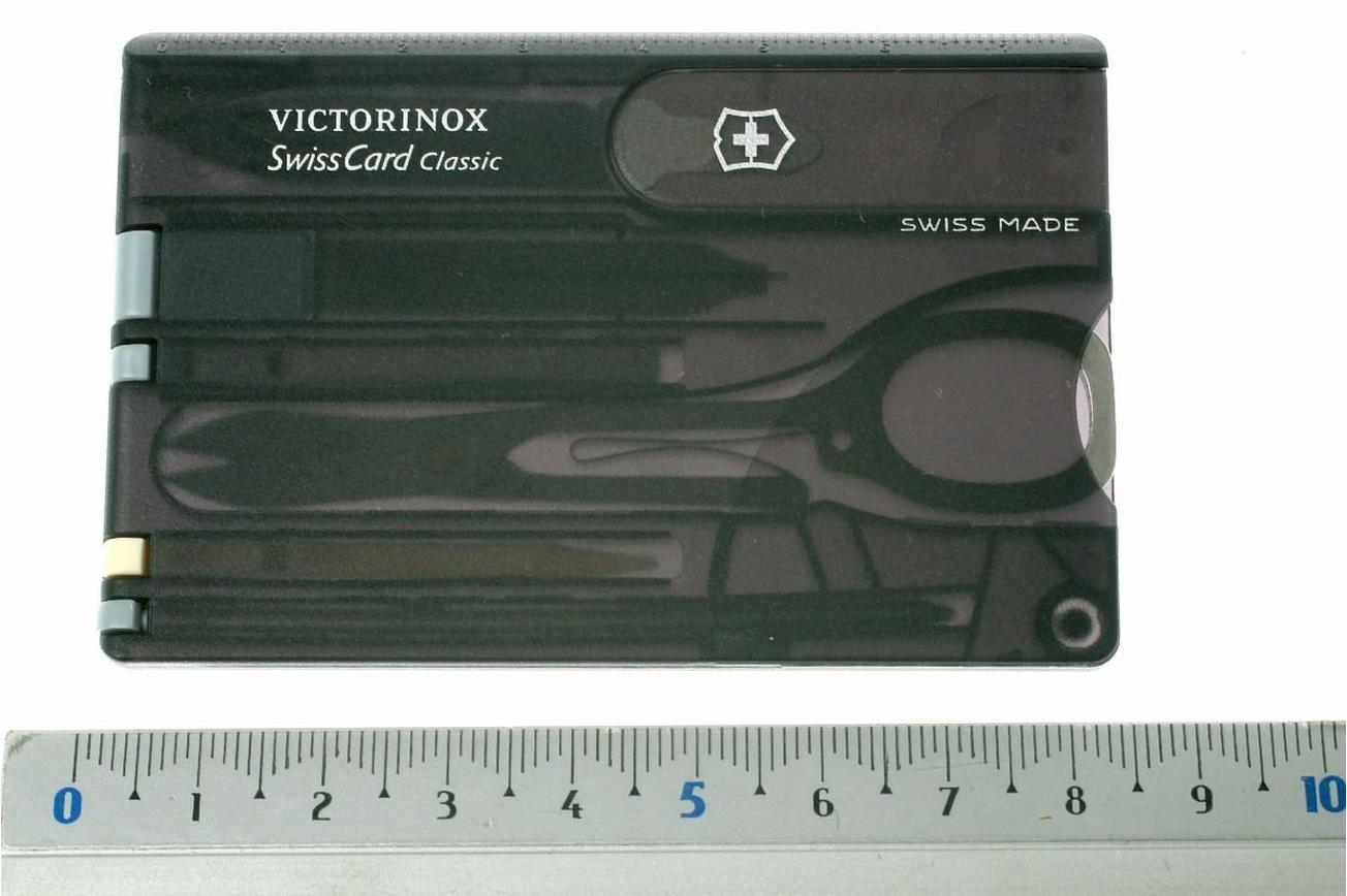 Victorinox SwissCard Classic transparant zwart 0.7133.T3