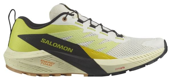 Chaussures de Trail Running Salomon Sense Ride 5 Jaune Noir