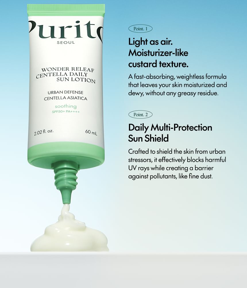 Purito SEOUL - Wonder Releaf Centella Dagelijkse Zonnelotion Mini