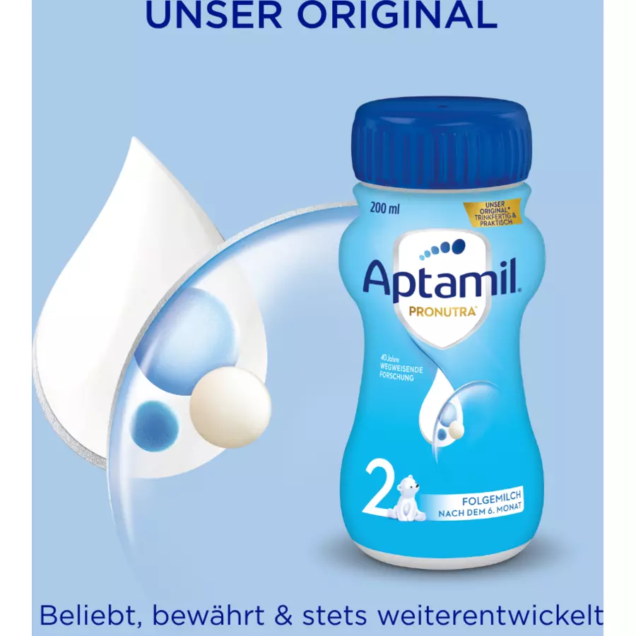 Aptamil Folgemilch 2 Pronutra 4x 200ml nach dem 6. Monat