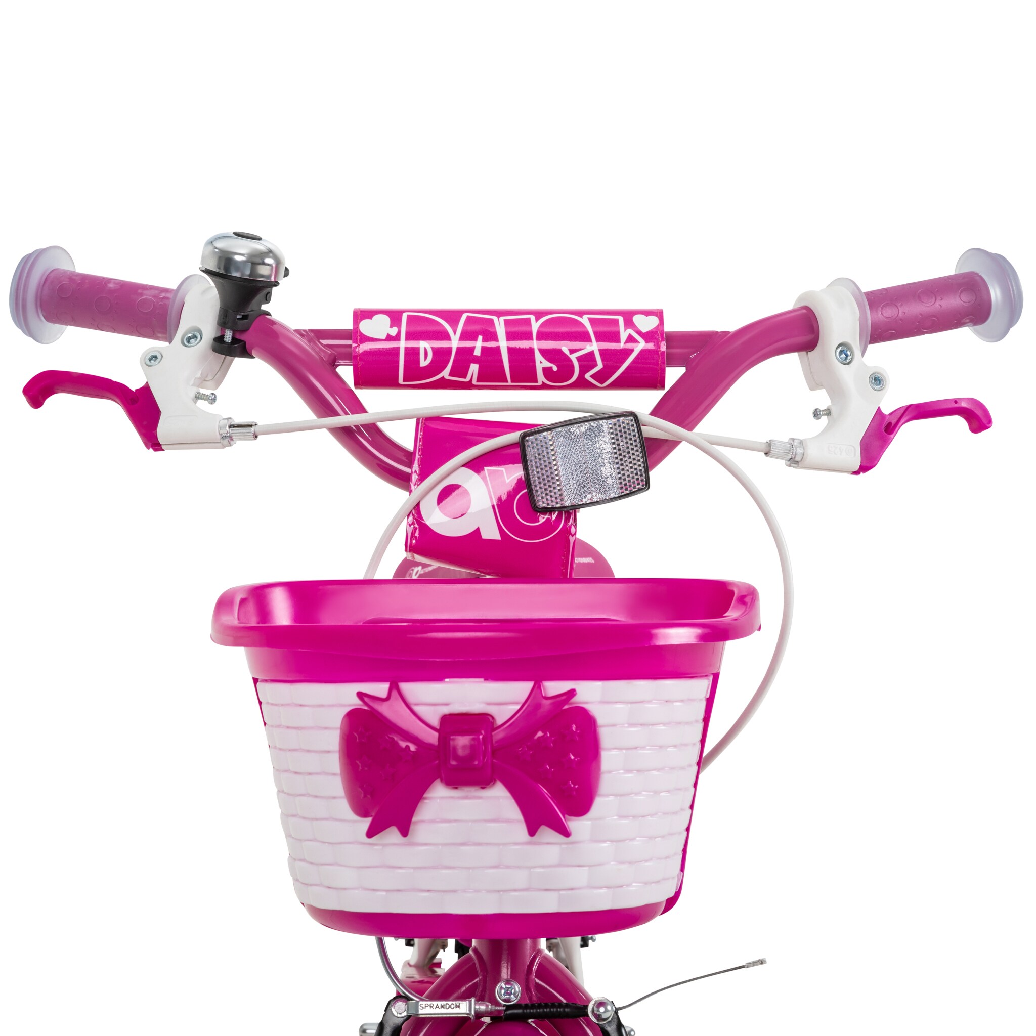 Actionbikes Kinderfahrrad Daisy 12 Zoll, pink, Stützräder, Korb, V-Brake-Bremsen, Antirutschgriffe (East)