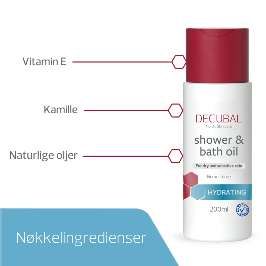 Decubal Shower & Bath Oil 200 ml